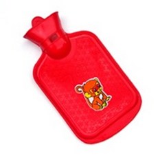 精選熱銷 【質保三年】正品上海永字牌橡膠熱水袋注水防爆暖水袋永子熱水袋, 1個, 小号0.5L【红色】