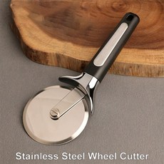 SHANGPEIXUAN 스테인레스 스틸 피자 커터 피자 나이프 부드러운 회전 피자 슬라이서 휠 나이프 오븐 액세서리, 01 Wheel Cutter