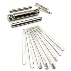 Kalimba 엄지 피아노 브릿지 안장 하드웨어 키트 키 8개 DIY 교체 부품 138434, Kalimba 엄지 피아노 브릿지 안장 하드웨어 키트,