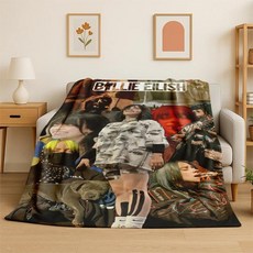 빌리 아일리쉬 스타 플란넬 담요 부드럽고 침실 거실 침대 여행 캠핑 선물, 4. 4