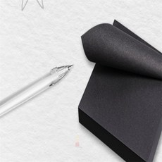 퐁치셀 블랙 접착식 메모지 독특한메모지