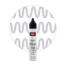 공예몰 Viva Decor Candle Pen 28ml 7 Silver Glitter 비바 데코 캔들 펜