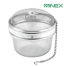 미넥스 빅토리 스텐 고급 뚜껑형 다시망 3size 차망 멸치 육수망 육수통 다시통 거름망, 1개