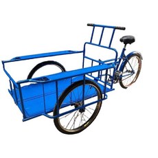 역삼륜 짐칸 어르신 자전거 수레 농업용 산책, 블루