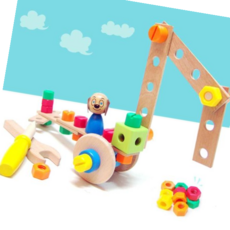 공구놀이세트 완목 놀이 조립 교구 장난감 소근육발달 완구, 본상품