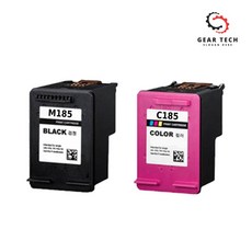 기어테크 삼성 잉크 SL-J1680 SL-J1780W SL-J1780DW SL-J1685 SL-J1683 호환, 1개, INK-C185 표준3배 대용량 컬러