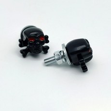 나사형 고정장치 번호판 나사 차량 외부 장식 플라스틱 본헤드 디자인 크기, 1개, 5. black