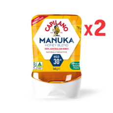 [호주정품직구 - 대용량] 2 X 카필라노 마누카꿀 MGO 30+ 튜브형 340그램, 340g, 2개