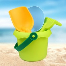 兒童過傢傢玩具套裝剷沙玩沙工具男女孩沙灘玩具套裝小孩玩具 CRO4, 【綠色桶+3小鏟】, 1個
