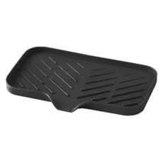 모어벨 싱크대 실리콘 물빠짐 받침대, 1개, 블랙