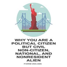(영문도서)Why You are a Political Citizen but Civil Non-Citizen National and Nonresident... Paperback, Independently Published, English, 9798281335041 Independently Published, English, 9798281335041