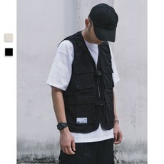 【機能潮流】工裝馬甲 坎肩背心 無袖上衣 機能馬甲 工裝背心 多口袋設計 寬鬆版型 韓版ins風 春秋疊穿 戶外休閒