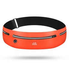 러닝밸트 전문 러닝 허리 가방 안전 반사 방수 편안한 패니 백 남녀공용 스포츠 숨겨진 파우치 벨트 팩, 1개, 3) 오렌지