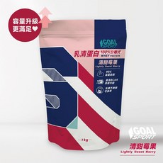 GOAL SPORT 分離式乳清蛋白 高蛋白BCAA配方 乳糖不耐適用, 1個, 清甜莓果