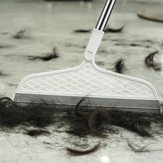 해비츠 가벼운 길이 조절 실리콘 빗자루 욕실, 펄 화이트, 1개