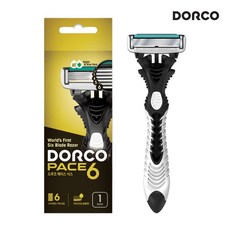 도루코 페이스 6 휴대용 날 면도기, 4개, 6중날, 1개입