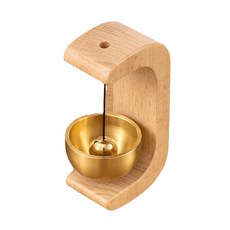 1+1 원목 문종 자석 도어벨 현관문 출입문 미니종, 우드