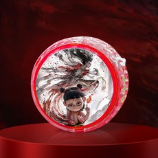 臺灣-出貨 【新款熱銷】新款哪吒敖丙悠悠球兒童入門初學者溜溜球自動迴旋女孩小學生 GDW5, 哪吒1-紅色1個, 1個