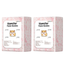 햄찌세상 종이베딩 햄스터베딩 소동물 핑크, 2개, 450g