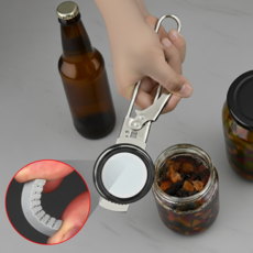 아르본드 강력그립 만능뚜껑 병따개, 1개, 실버