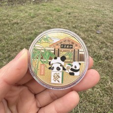 장식미니어처 판다 생일기념 주화 팬더 굿즈 일러스트 소품, 두푸 초당