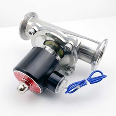 라인 조절 클램프 공기 게이지 압력 파이프 밸브, 1개, DN20 척 50.5 기본 24V