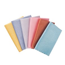 抹布 擦拭巾 魚鱗紋抹布 清潔布 擦手巾 魚鱗格抹布 水無痕抹布 廚房抹布 擦玻璃抹布 洗碗布 洗碗巾, 1個, 顏色隨機出貨