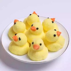 미니 노란 오리 마시멜로우 베이킹 데코 케이크 디저트 장식 40개입, 01_미니 노란 오리 40개입