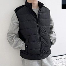 2L-OTT 007M 남자 베스트 하이넥 볼륨 패딩 조끼 jeo4+1fTr