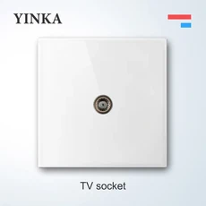YINKA 호두 나무 레트로 클래식 토글 라이트 스위치 패널 홈 LED 표시기 EU FR 영국 범용 전기 소켓 빈티지, TV