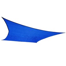 썬키다 옥상 방수 삼각 그늘막 차광막 썬쉐이드 옥상 천막, 3.6m사각, HDPE 메쉬 코발트블루