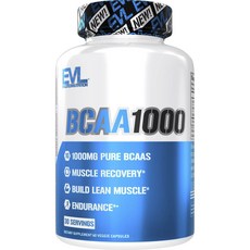 EVLUTIONNUTRITION BCAA 1000素食膠囊, 60顆, 1罐