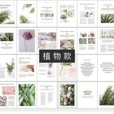 GXS 拍照雜誌背景書 攝影道具, 1個, D01植物款
