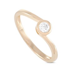 LB 익스클루시브 중고 14K 옐로 골드 다이아몬드 링