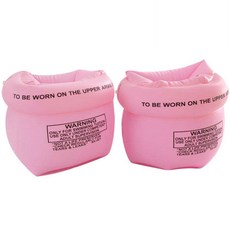 칠나무 seventrees 롤업 암링 물놀이 원형 암튜브, 2세트, 핑크