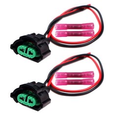 IBVIBV 2핀 헤드라이트 하향등 전구 커넥터 플러그 토요타 렉서스 시온 호환 82824-60460 배선 하니스 2개