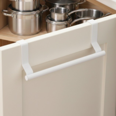 짹짹몰 싱크대 무타공 스텐 행주걸이 키친타올걸이, 1개, 화이트