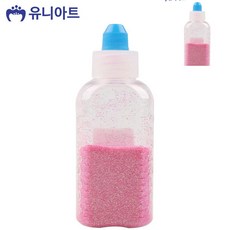 [오품] 레인보우 반짝이 가루 분홍