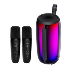 人因科技 360度炫彩聲光對唱藍牙音響 66mm喇叭單體 2.5吋超重低音震膜, KS30