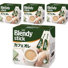 에이지에프 블렌디 스틱 카페오레 인스턴트 커피, 4개, 30개입