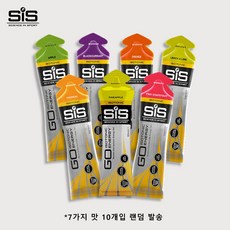 SIS Science In Sport GO 아이소토닉 에너지젤 마라톤 수영 사이클링 러닝 스포츠 영양제 파인애플맛 랜덤맛 10개, 1박스, 60ml