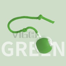 智能電動逗貓球 貓咪狗狗玩具 滾滾跳跳逗貓球 遙控自轉, 1個, 帶繩滾滾球-綠色, 綠色, 帶繩滾滾球-綠色