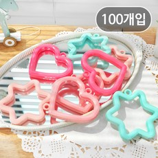 파티팡 헬륨풍선용 손잡이 무게추 [마카롱] 벌룬웨이트 100입 색상랜덤, 단품, 1개