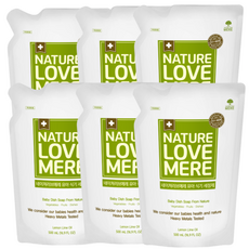 식기세정제 액상형 리필 6팩, 500ml, 6세트