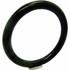 小樂 翡翠手鐲 圓骨鐲 正庄滿油綠 天然A貨玉鐲 (手圍18.9號 內徑59.5mm V805), 1個