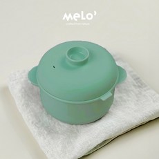 [멜로서울] 실리콘 찜기 전자레인지용 Zero 쿠커 1인용 올인원 다이어트 쿠커 (채반포함), 1개, classic mint(클래식민트)