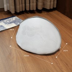 懶人洗鞋袋 專用防變形網袋, 新款月亮形灰色拉鍊42*24*24cm, 1套