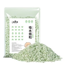 宠乐侠 小寵吸水紙粒 天然木漿 倉鼠墊材 小動物紙墊料 倉鼠紙粒, 1kg, 1個