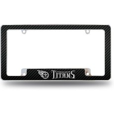 리코 인더스트리즈 NFL 축구 블랙 12인치 x 6인치 크롬 전체 자동차 번호판 프레임 차량트럭SUV용, Tennessee Titans