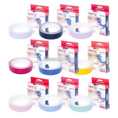 제본테이프 25mm x 10M 택1 컬러 마스킹 커버링 표지 종이 제본라벨 라벨지, 색상, 연녹색